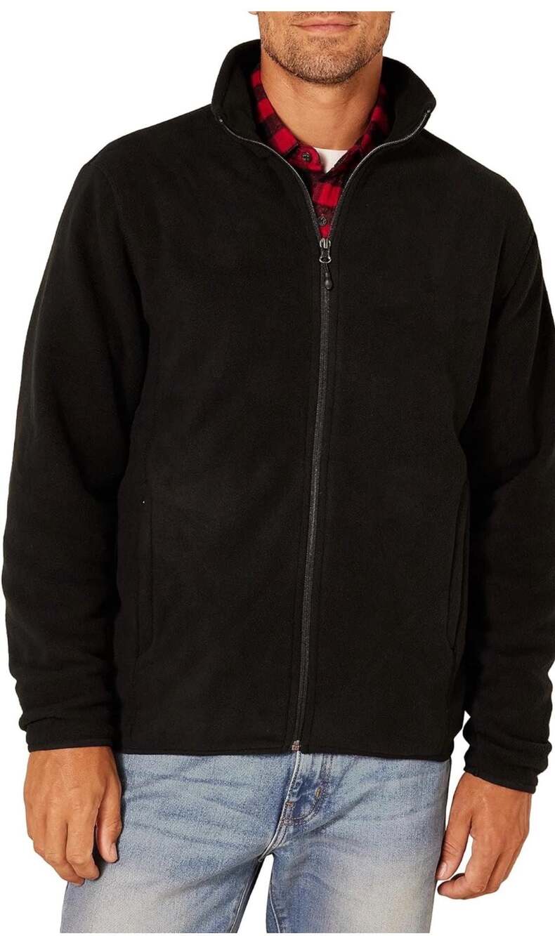 Amazon Essentials Men's Full-Zip Polar Fleece Jacket